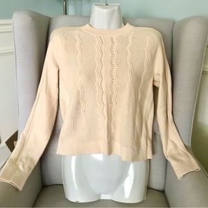 Club Monaco blush pink knit sweater